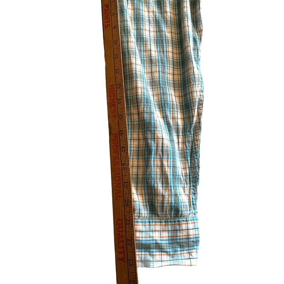 Panhandle Long Sleeve Button Up‎ Men's Large Slim Fit Pearl Snap Shirt Cream - Picture 7 of 7